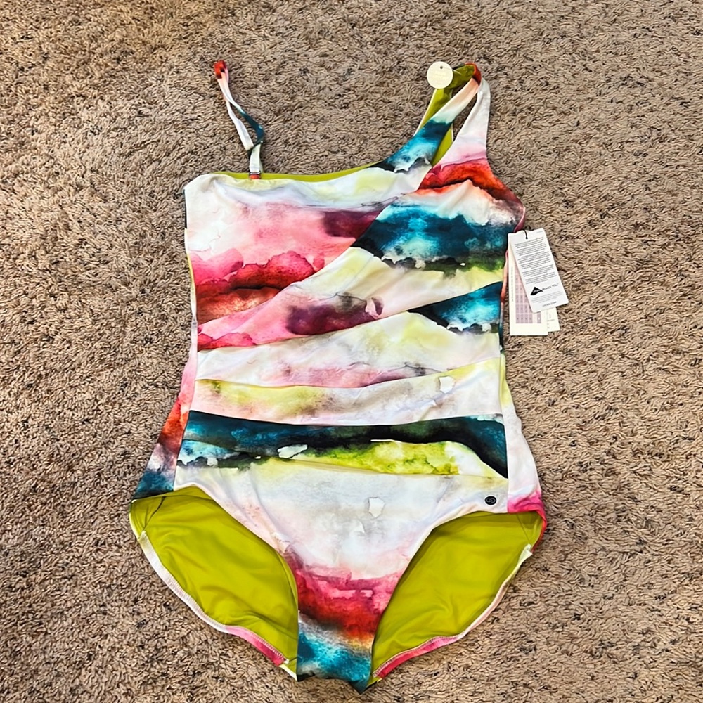 Calia by Carrie Underwood Power Sculpt One Piece Swimsuit